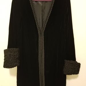 Silk and Velvet Coat